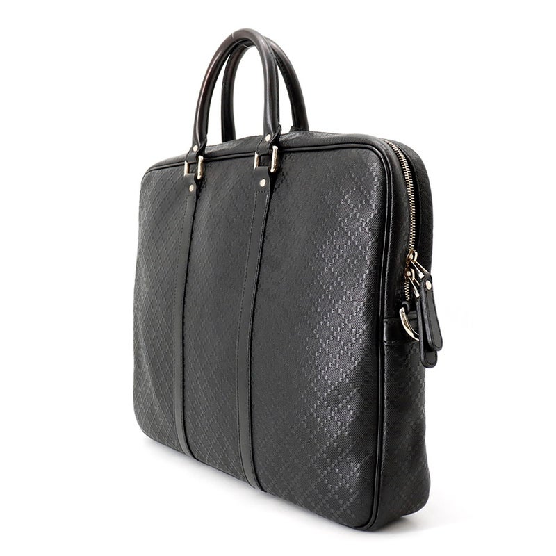 グッチ ビジネスバッグ ディアマンテ ブリーフケース レザー 208463 GUCCI バッグ メンズ 黒