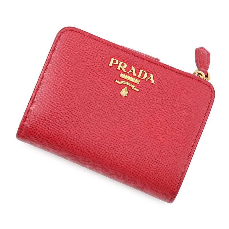 プラダ 二つ折り財布 ロゴ レザー 1ML018 PRADA