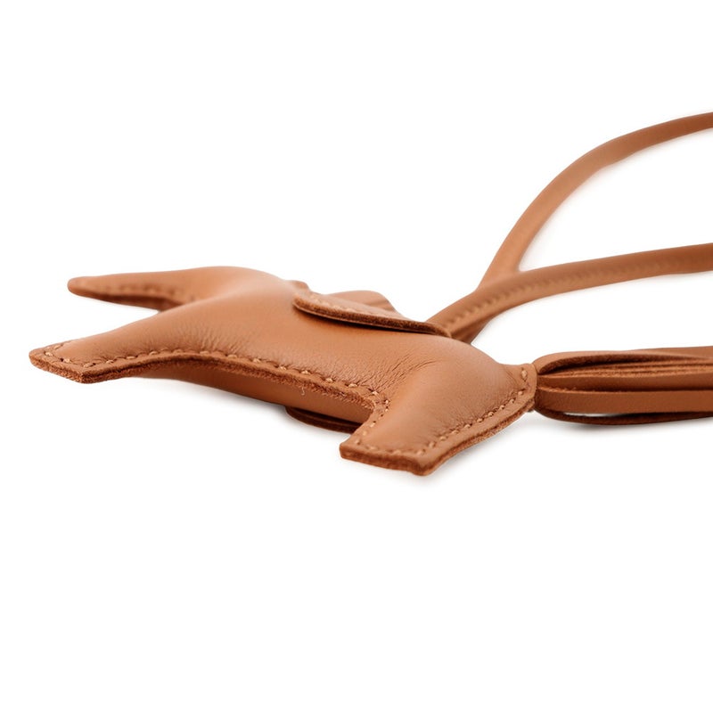 エルメス バッグチャーム ロデオ PM ゴールド ラムスキン  G刻印 HERMES チャーム