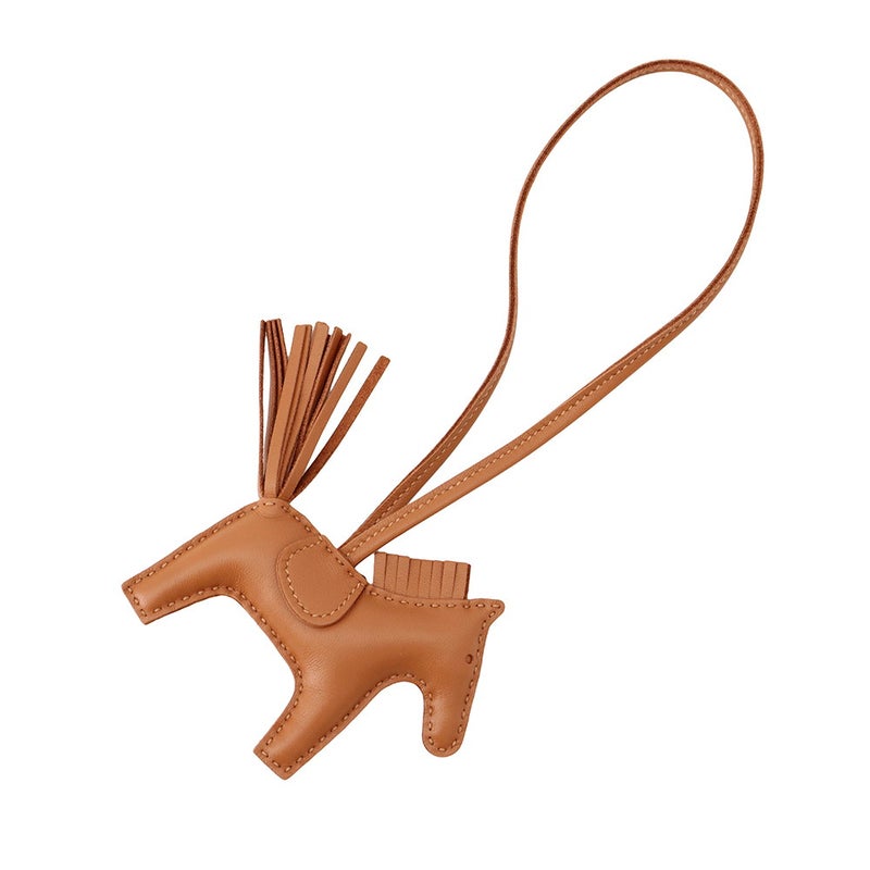 エルメス バッグチャーム ロデオ PM ゴールド ラムスキン  G刻印 HERMES チャーム