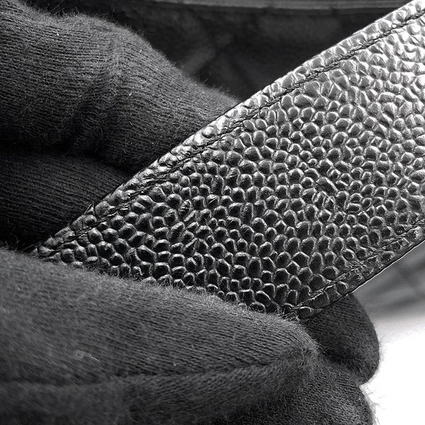 シャネル チェーントートバッグ ココマーク マトラッセ GST キャビアスキン A50995 CHANEL ショルダーバッグ 黒