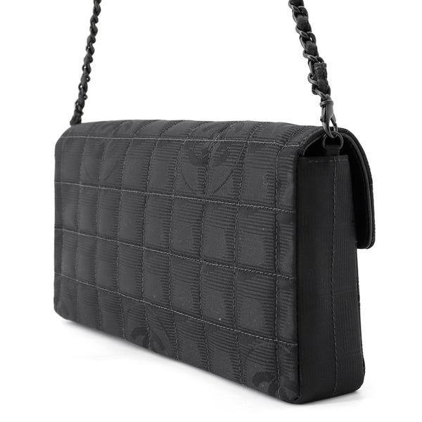 シャネル チェーンショルダーバッグ ニュートラベル ライン ココマーク ナイロン A15316 CHANEL 黒