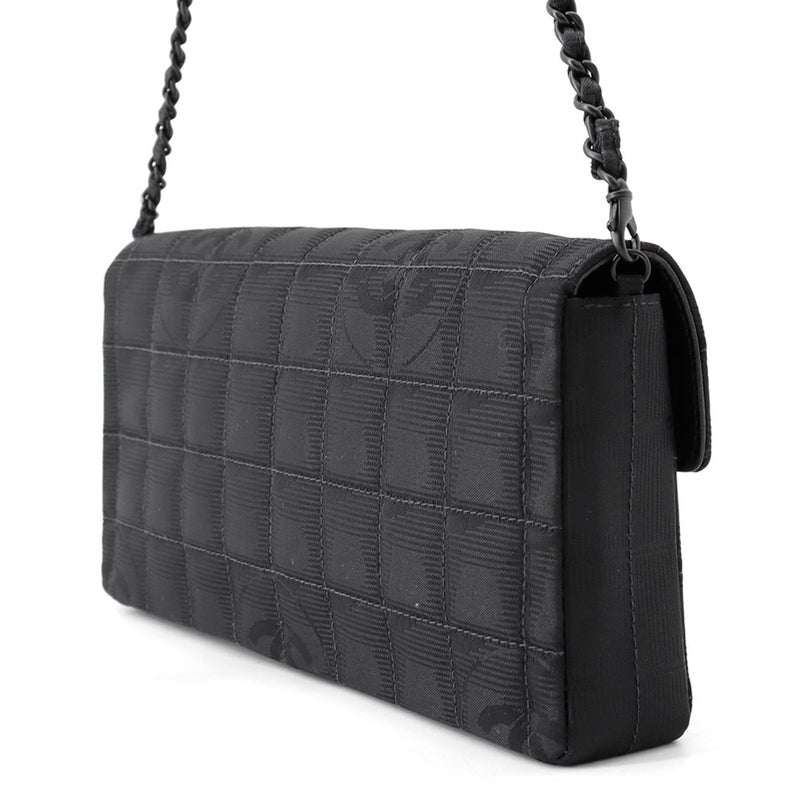 シャネル チェーンショルダーバッグ ニュートラベル ライン ココマーク ナイロン A15316 CHANEL 黒