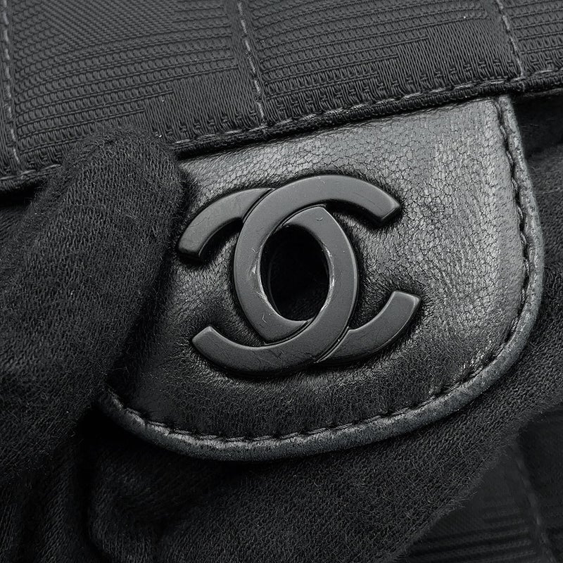 シャネル チェーンショルダーバッグ ニュートラベル ライン ココマーク ナイロン A15316 CHANEL 黒