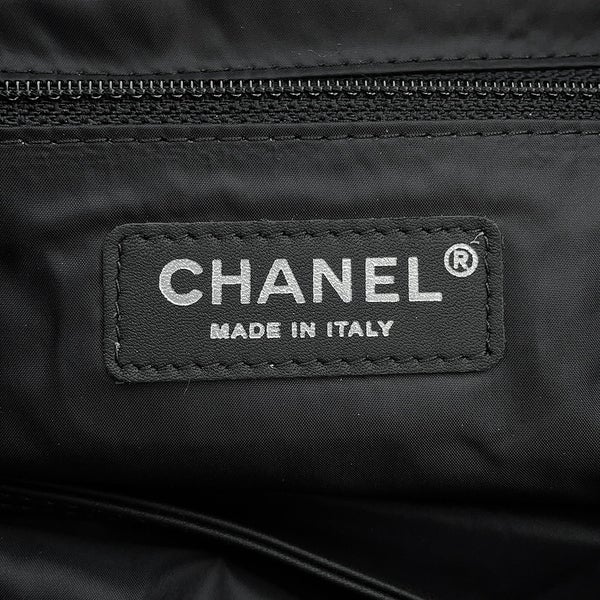 シャネル トートバッグ ココネージュ マトラッセ ココマーク ボア 巾着トート ムートン ナイロン CHANEL 2way 黒