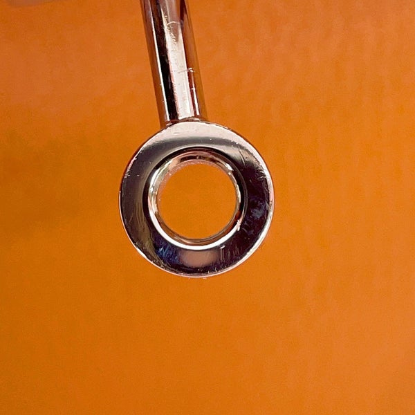 エルメス バーキン35 オレンジ/シルバー金具 シェブルミゾル □J刻印 HERMES Birkin ハンドバッグ