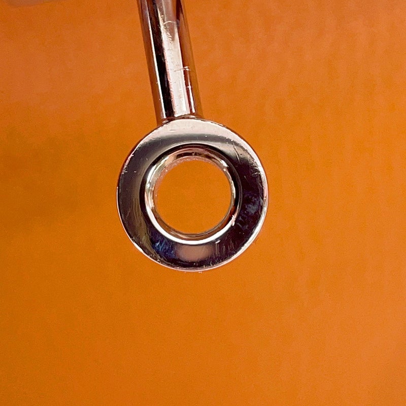 エルメス バーキン35 オレンジ/シルバー金具 シェブルミゾル □J刻印 HERMES Birkin ハンドバッグ