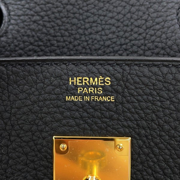 エルメス バーキン30 ブラック/ゴールド金具 トゴ G刻印 HERMES Birkin ハンドバッグ 黒