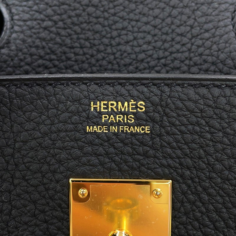 エルメス バーキン30 ブラック/ゴールド金具 トゴ G刻印 HERMES Birkin ハンドバッグ 黒