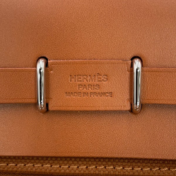 エルメス ショルダーバッグ エールバッグジップ ミニ フォーブ/シルバー金具 トワルミリタリー/ヴァッシュハンター G刻印 HERMES