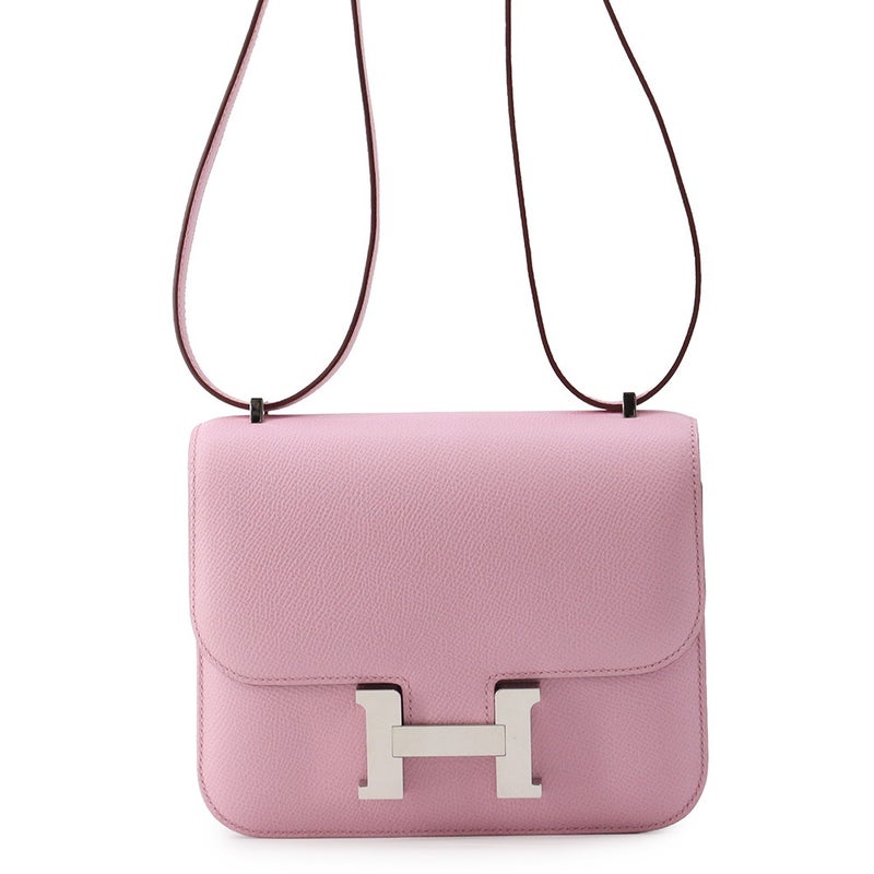 エルメス ショルダーバッグ ミニ コンスタンス3 モーヴシルベストル/シルバー金具 エプソン Z刻印 HERMES Constance