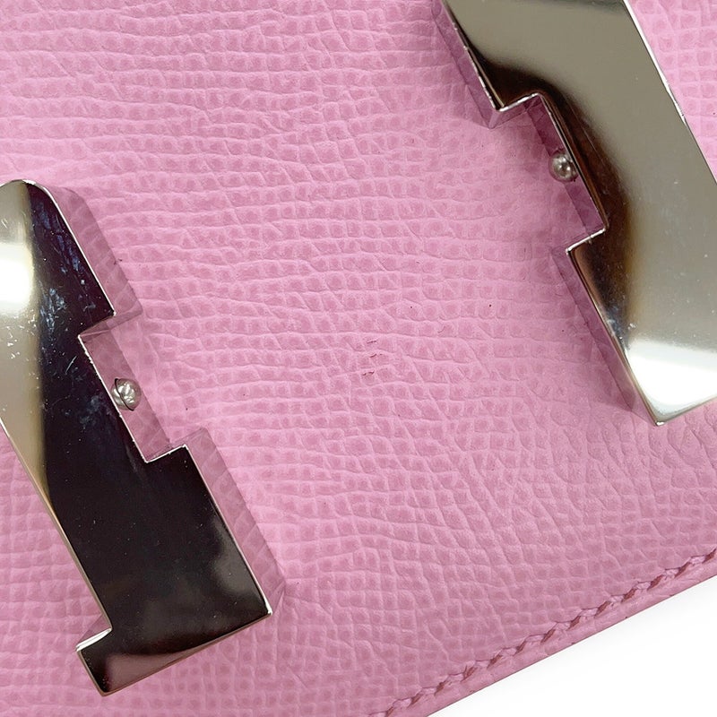 エルメス ショルダーバッグ ミニ コンスタンス3 モーヴシルベストル/シルバー金具 エプソン Z刻印 HERMES Constance