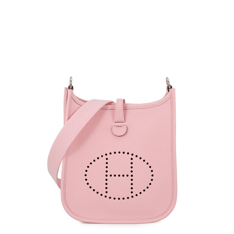 エルメス ショルダーバッグ エブリンTPM 111cm ローズサクラ/シルバー金具 トリヨンクレマンス G刻印 HERMES Evelyne