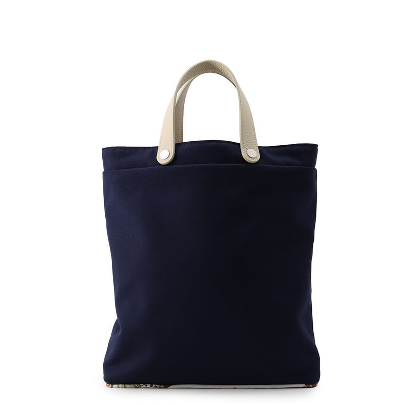 エルメス トートバッグ プティアッシュ ネイビー/べトン/シルバー金具 トワルアッシュ/トリヨンクレマンス