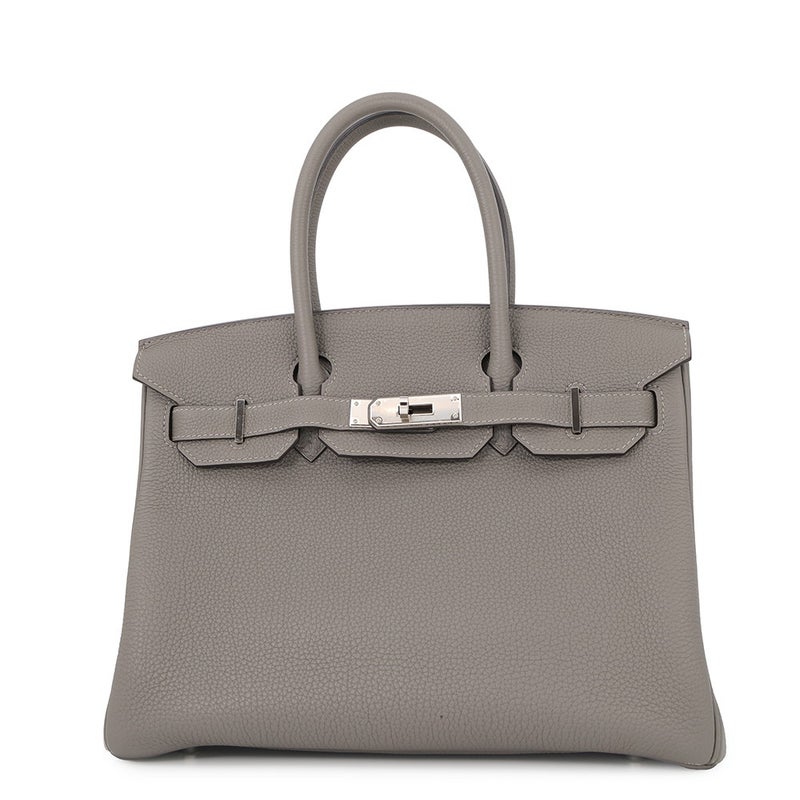 エルメス バーキン30 グリメイヤー/シルバー金具 トゴ B刻印 HERMES Birkin ハンドバッグ