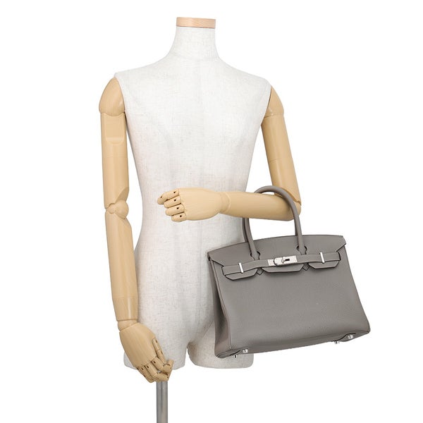 エルメス バーキン30 グリメイヤー/シルバー金具 トゴ B刻印 HERMES Birkin ハンドバッグ