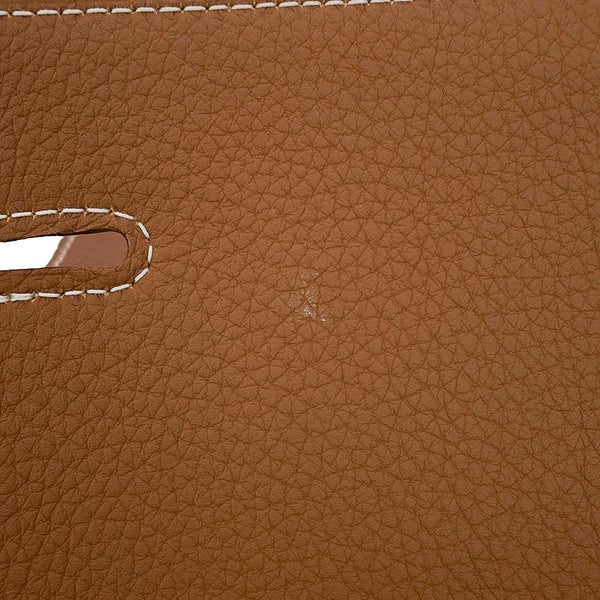 エルメス ショルダーバッグ スティーブライト ジュニア ゴールド/シルバー金具 トゴ W刻印 HERMES メンズ
