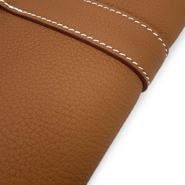 エルメス ショルダーバッグ スティーブライト ジュニア ゴールド/シルバー金具 トゴ W刻印 HERMES メンズ