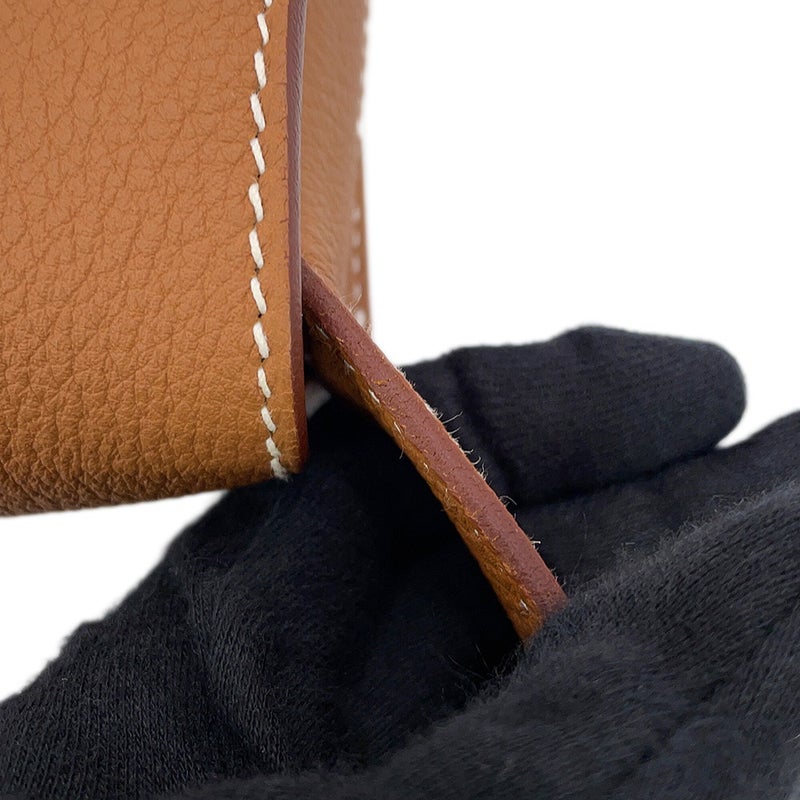 エルメス ショルダーバッグ スティーブライト ジュニア ゴールド/シルバー金具 トゴ W刻印 HERMES メンズ