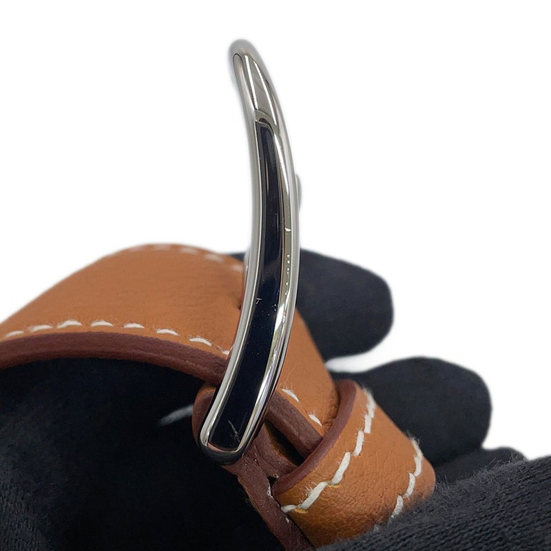 エルメス ショルダーバッグ スティーブライト ジュニア ゴールド/シルバー金具 トゴ W刻印 HERMES メンズ