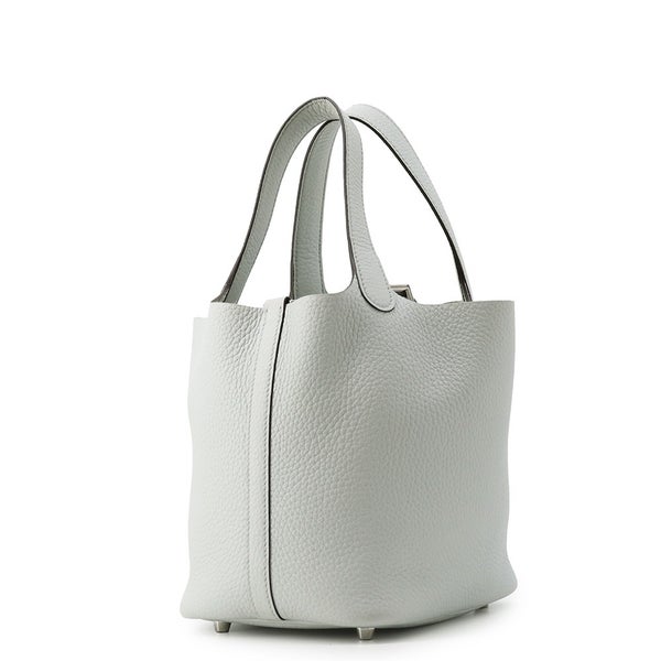 エルメス ハンドバッグ ピコタンロックPM ブルーペール/シルバー金具 トリヨンクレマンス K刻印 HERMES
