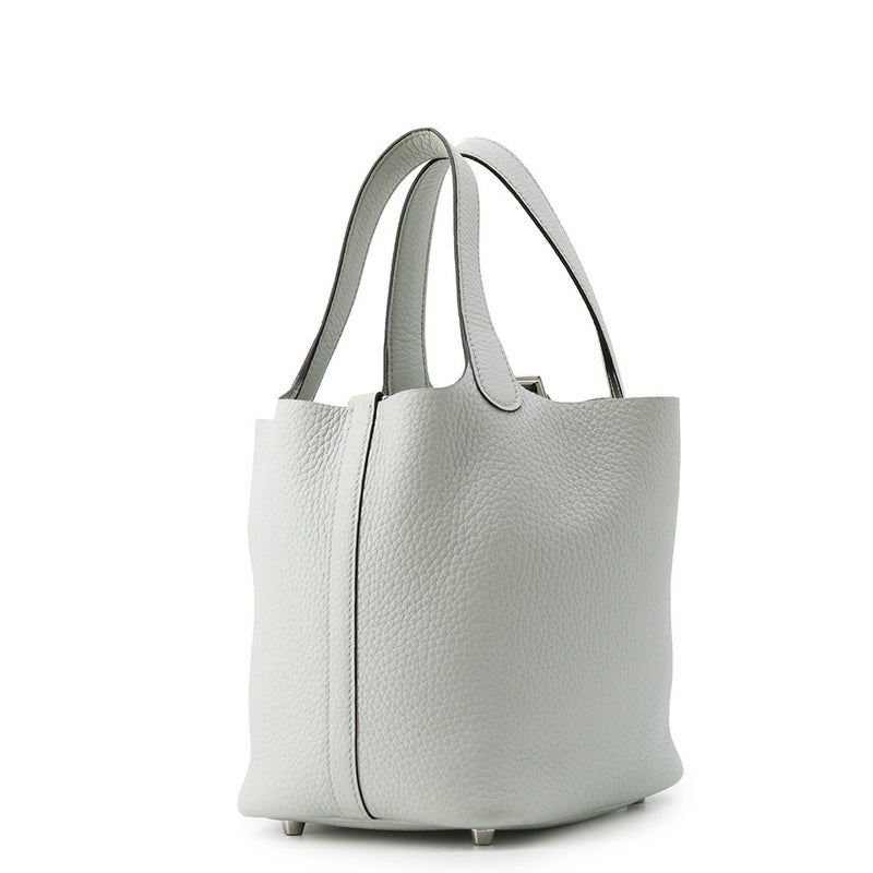 エルメス ハンドバッグ ピコタンロックPM ブルーペール/シルバー金具 トリヨンクレマンス K刻印 HERMES