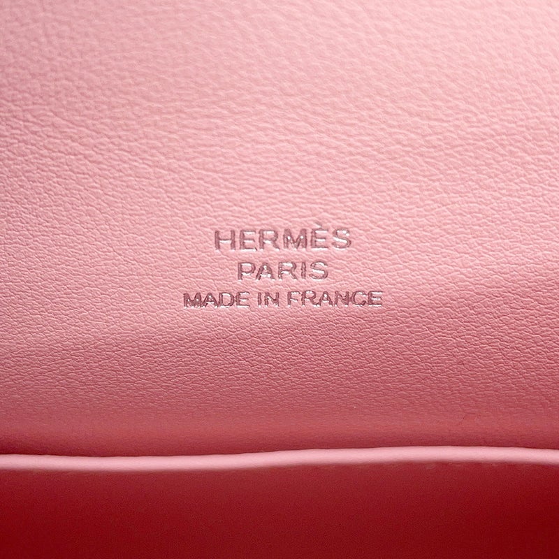エルメス ハンドバッグ ポシェットケリー ローズサクラ/シルバー金具 スイフト K刻印 HERMES バッグ