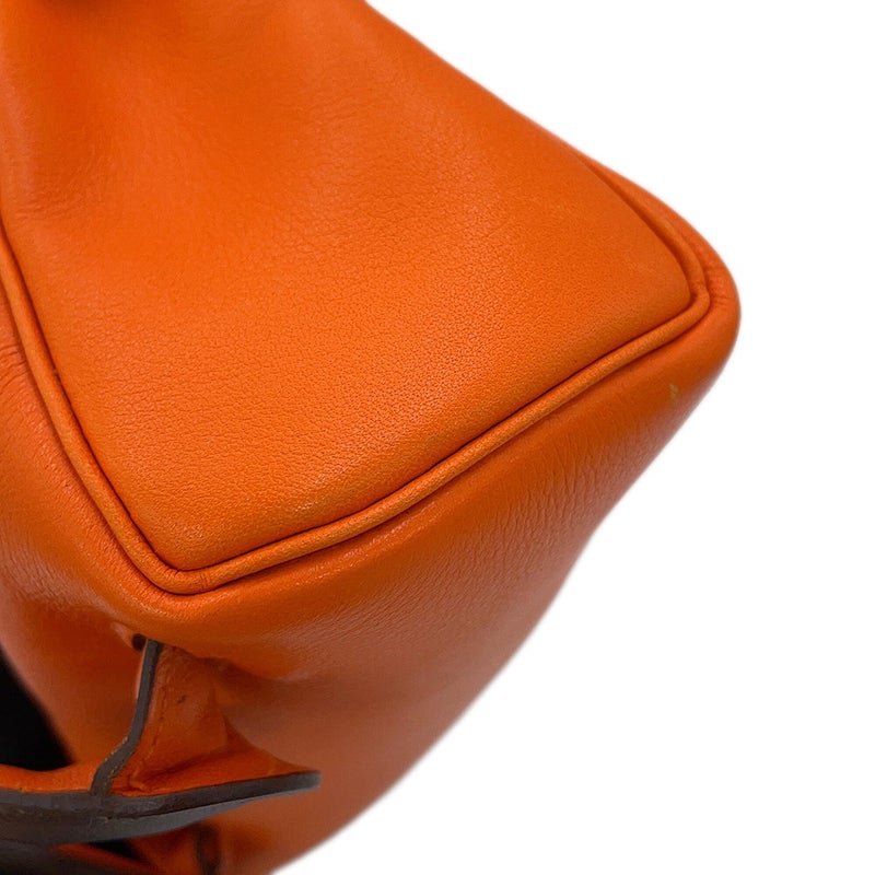 エルメス ハンドバッグ ケリードール オレンジ/シルバー金具 ガリバー □D刻印 HERMES