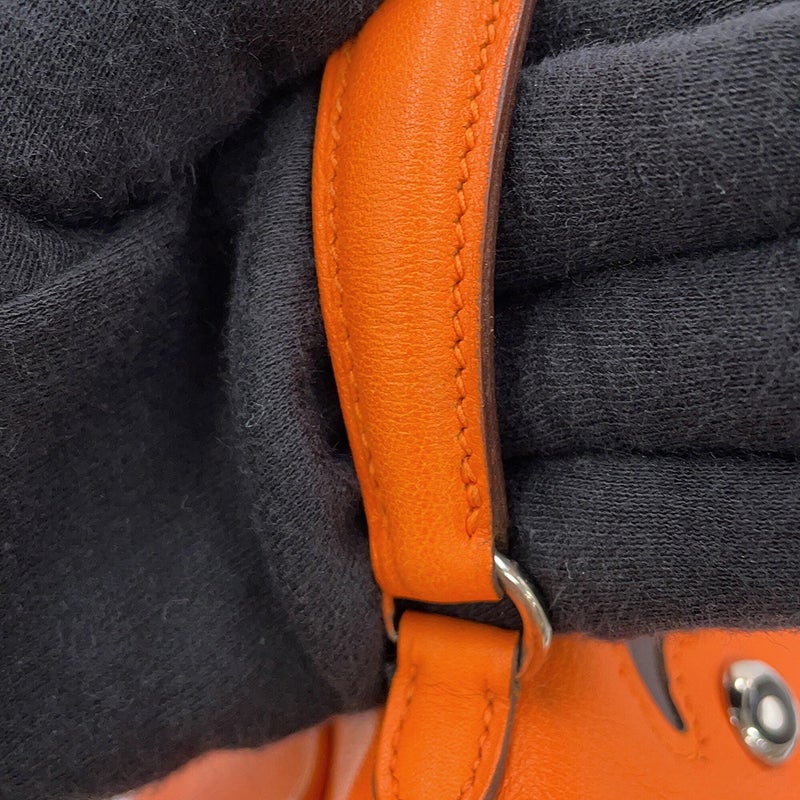 エルメス ハンドバッグ ケリードール オレンジ/シルバー金具 ガリバー □D刻印 HERMES