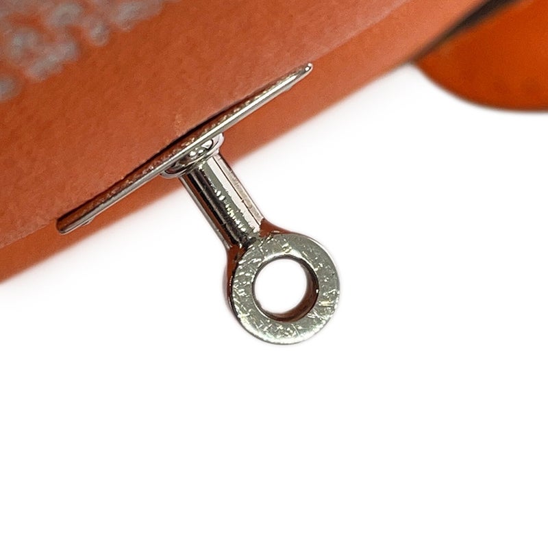 エルメス ハンドバッグ ケリードール オレンジ/シルバー金具 ガリバー □D刻印 HERMES