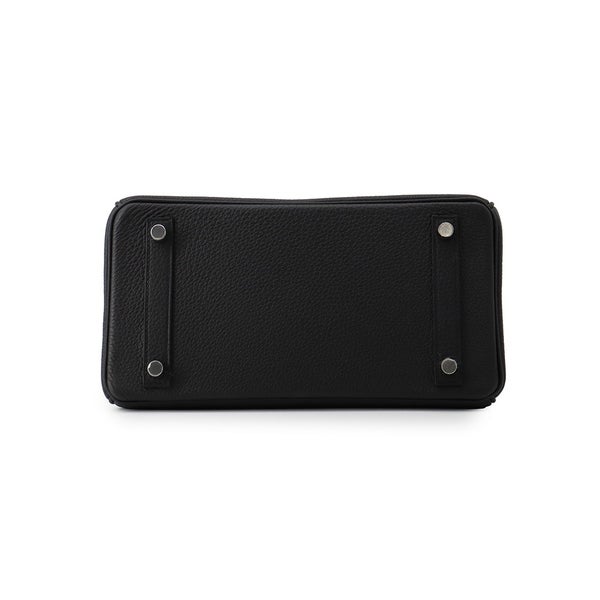 エルメス バーキン25 ブラック/シルバー金具 トゴ G刻印  HERMES Birkin ハンドバッグ 黒