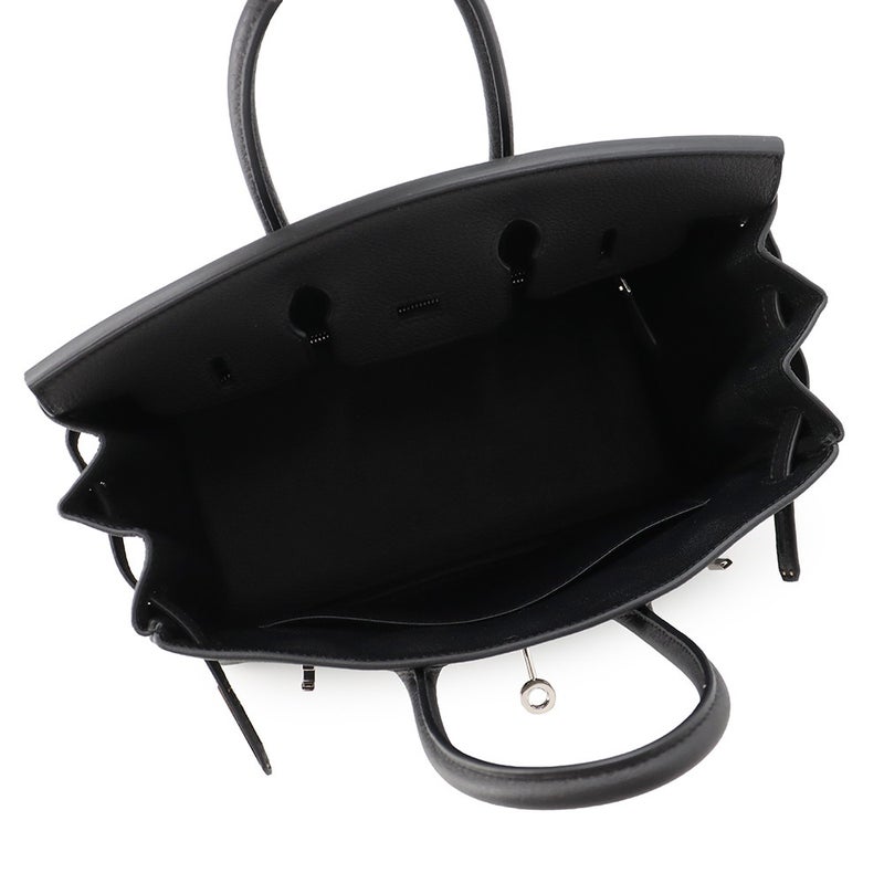 エルメス バーキン25 ブラック/シルバー金具 トゴ G刻印  HERMES Birkin ハンドバッグ 黒