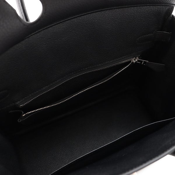 エルメス バーキン25 ブラック/シルバー金具 トゴ G刻印  HERMES Birkin ハンドバッグ 黒