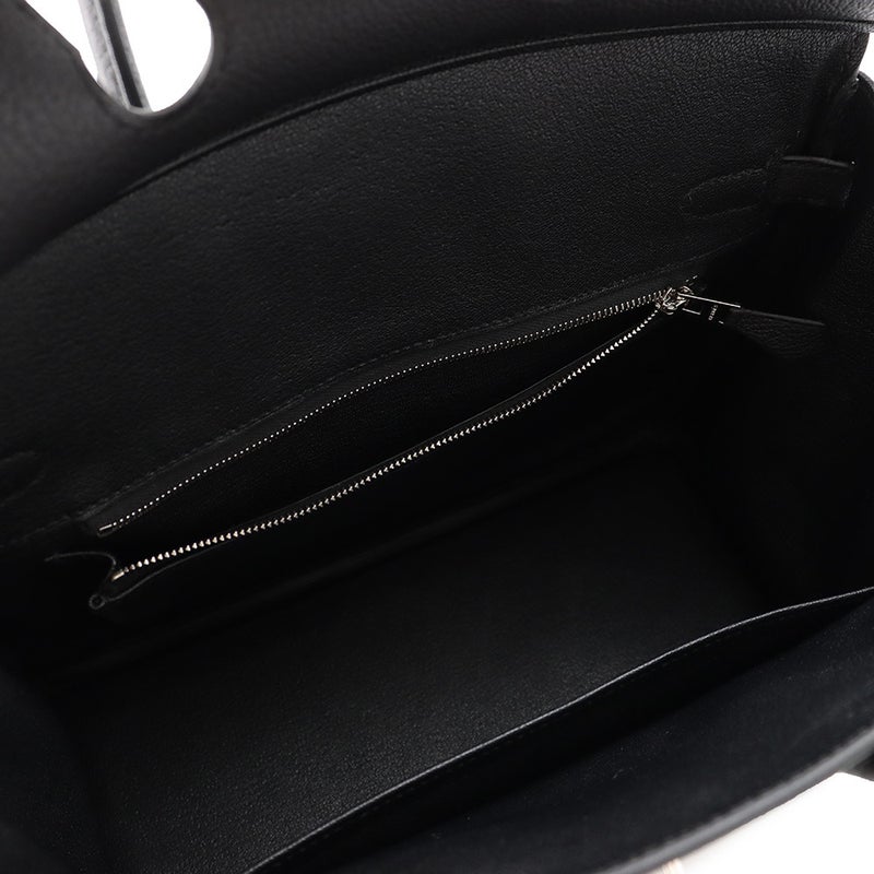 エルメス バーキン25 ブラック/シルバー金具 トゴ G刻印  HERMES Birkin ハンドバッグ 黒