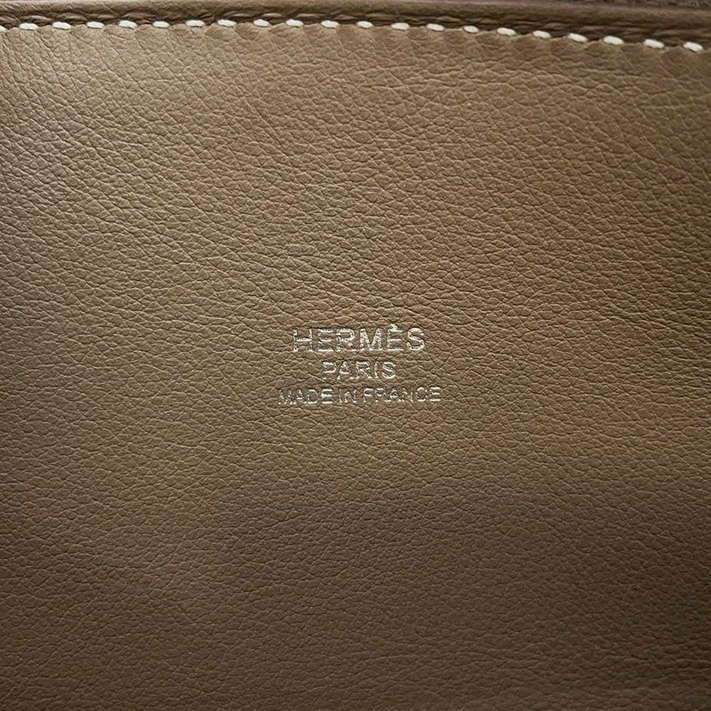 エルメス ボリード1923 25 エトゥープ/シルバー金具 ヴォーエプソン U刻印 HERMES 2way