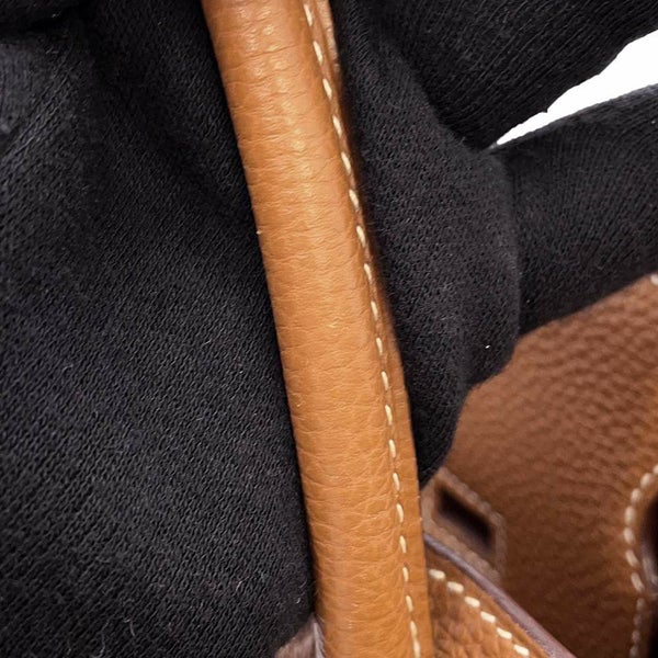 エルメス バーキン30 ゴールド/シルバー金具 トゴ □I刻印 HERMES Birkin ハンドバッグ スターマーク