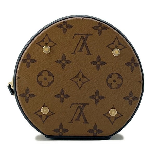 ルイヴィトン ハンドバッグ モノグラム・リバース カンヌ M43986 LOUIS VUITTON バニティバッグ 2way 黒 ブラック