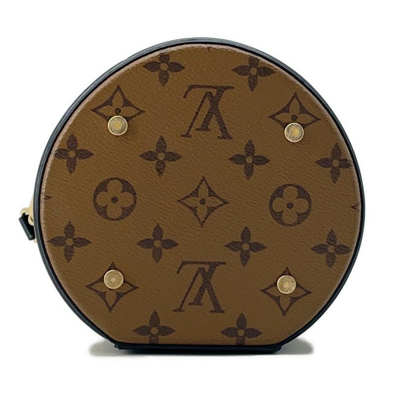 ルイヴィトン ハンドバッグ モノグラム・リバース カンヌ M43986 LOUIS VUITTON バニティバッグ 2way 黒 ブラック