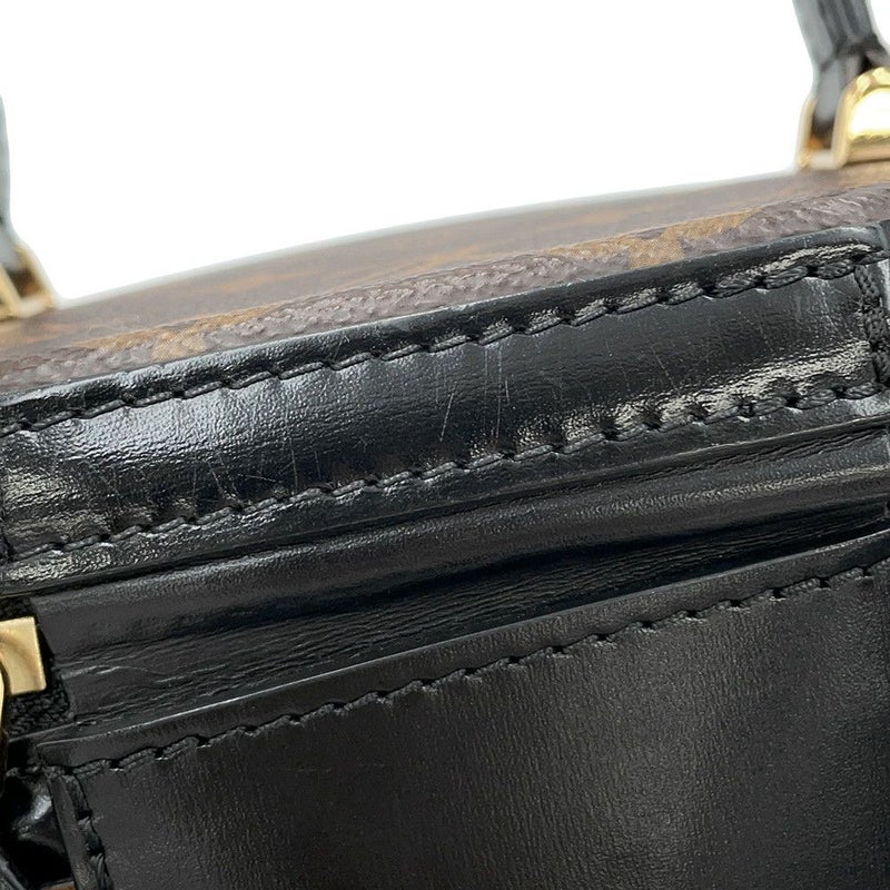 ルイヴィトン ハンドバッグ モノグラム・リバース カンヌ M43986 LOUIS VUITTON バニティバッグ 2way 黒 ブラック