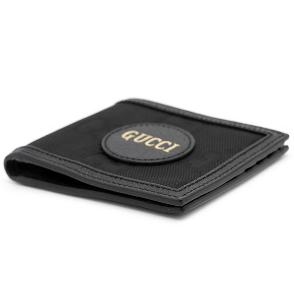 グッチ 二つ折り財布 オフザグリッド GGキャンバス レザー 625573 GUCCI コンパクト財布 黒