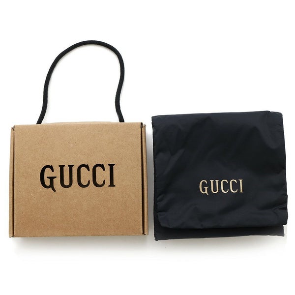 グッチ 二つ折り財布 オフザグリッド GGキャンバス レザー 625573 GUCCI コンパクト財布 黒