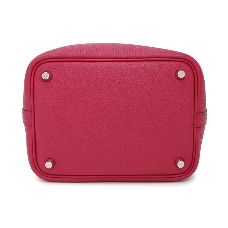 エルメス ハンドバッグ ピコタンロックPM エクラ フランボワーズ/ルージュセリエ/シルバー金具 トリヨンクレマンス/スイフト Z刻印