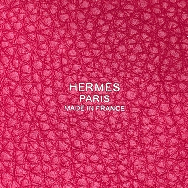 エルメス ハンドバッグ ピコタンロックPM エクラ フランボワーズ/ルージュセリエ/シルバー金具 トリヨンクレマンス/スイフト Z刻印