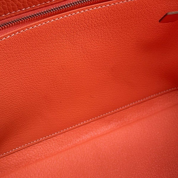 エルメス ハンドバッグ ケリー28 内縫い クレヴェット/シルバー金具 トリヨンクレマンス □Q刻印 HERMES Kelly 2wayバッグ