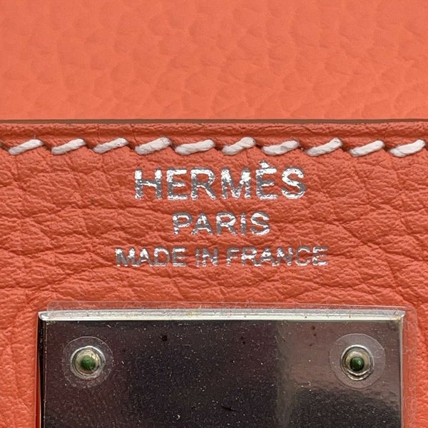 エルメス ハンドバッグ ケリー28 内縫い クレヴェット/シルバー金具 トリヨンクレマンス □Q刻印 HERMES Kelly 2wayバッグ