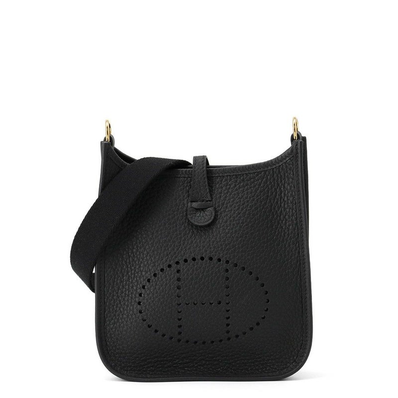 エルメス エブリンTPM アマゾン ブラック/ゴールド金具 トリヨンクレマンス W刻印 黒