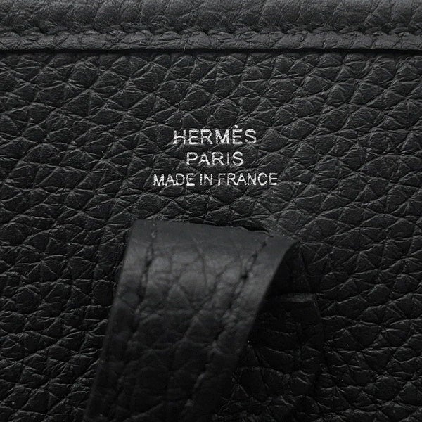 エルメス エブリンTPM アマゾン ブラック/シルバー金具 トリヨンクレマンス W刻印 黒