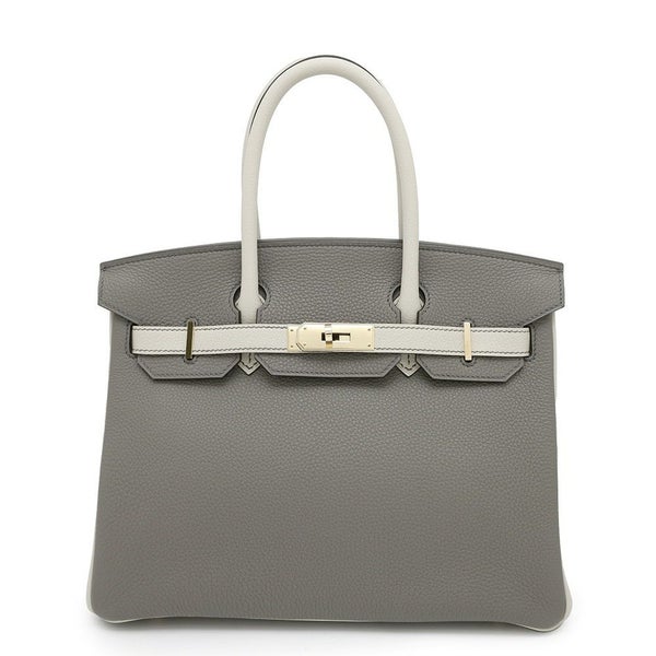 エルメス バーキン30 グリメイヤー/パールグレー/ゴールド金具 トゴ/エバーカラー W刻印 HERMES Birkin ハンドバッグ SPO
