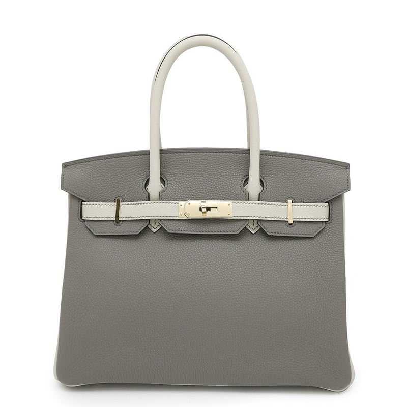 エルメス バーキン30 グリメイヤー/パールグレー/ゴールド金具 トゴ/エバーカラー W刻印 HERMES Birkin ハンドバッグ SPO
