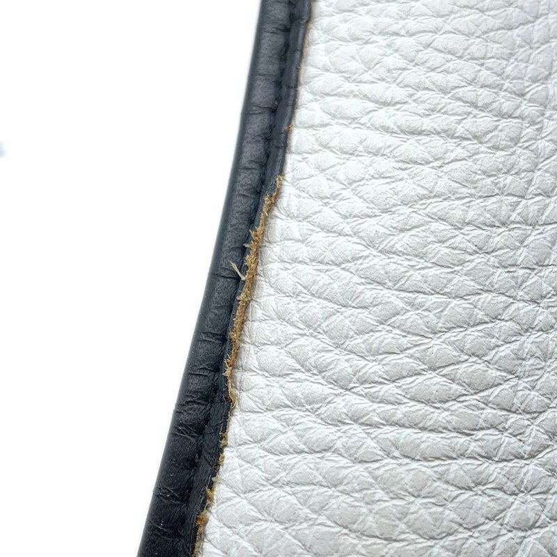 エルメス ショルダーバッグ ヴェスパPM ブラック/ホワイト/シルバー金具 トリヨンクレマンス □C刻印